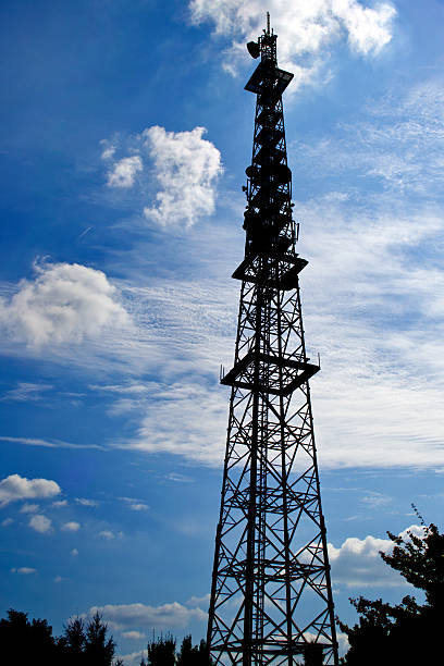 cell phone tower stock photo