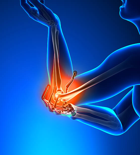 istock Elbow Pain Male - Side view 471852565