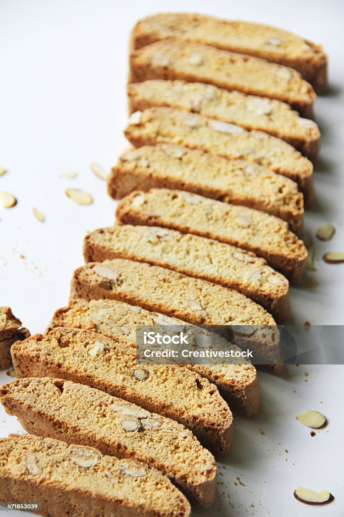Vanille-Mandel-Biscotti Cookie - Lizenzfrei Backen Stock-Foto