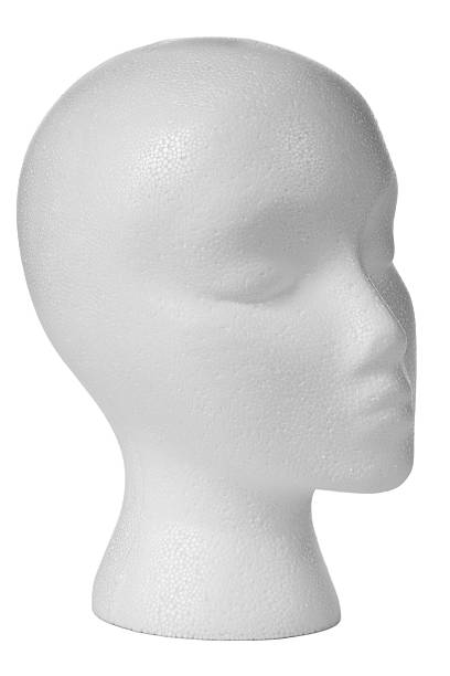 istock Female foam mannequin head 471853117