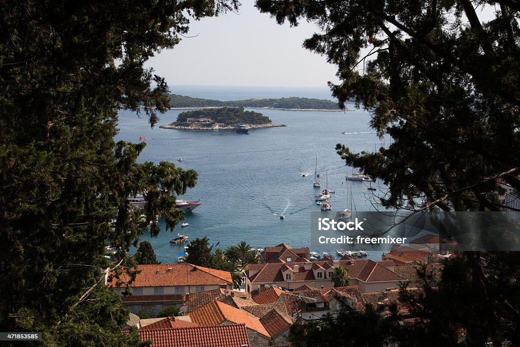 Ilha de Hvar, Croácia - Foto de stock de Azul royalty-free