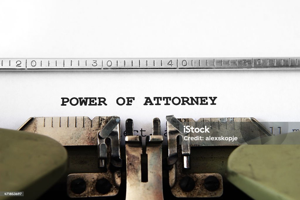 Power of attorney (Procura) - Foto stock royalty-free di Affari