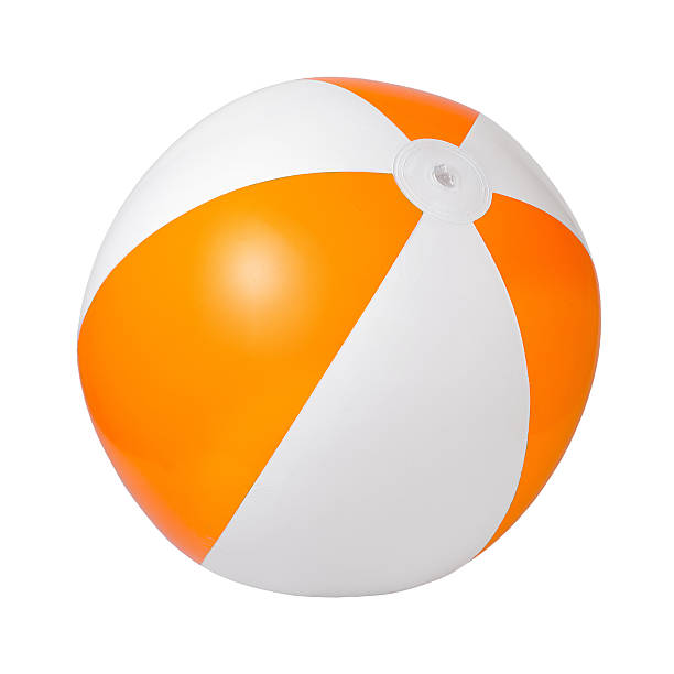 istock Children's inflatable  orange ball 471854354