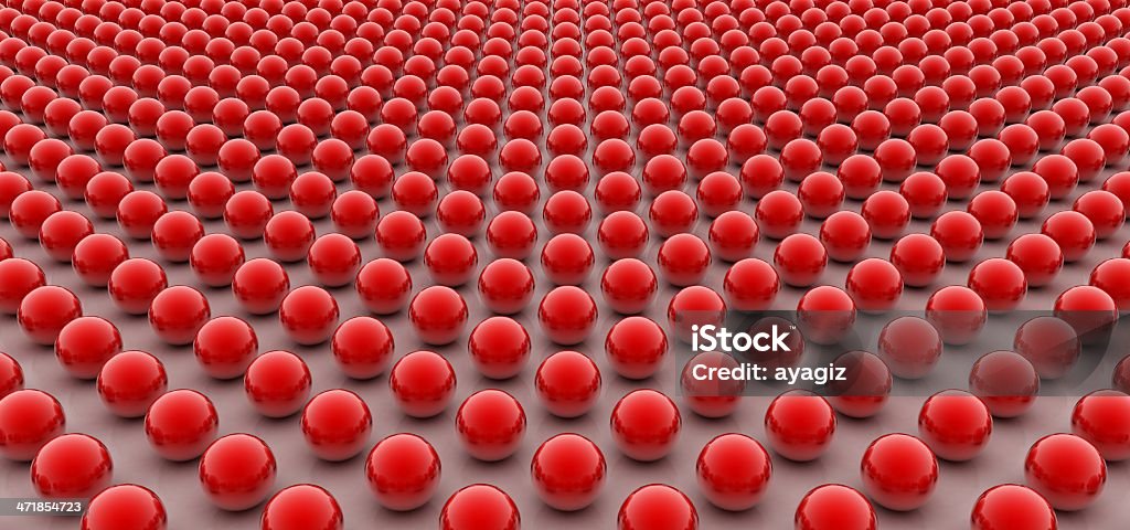 As bolas vermelhas - Royalty-free Liderança Foto de stock