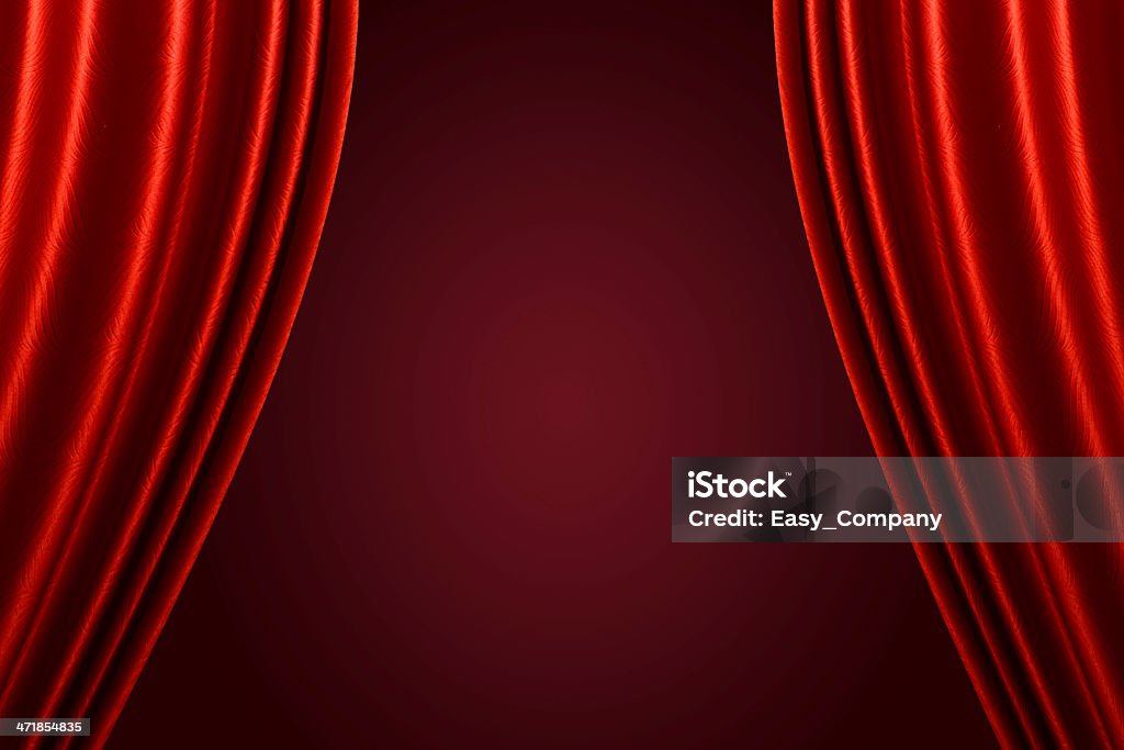 Schönen roten Vorhang Hintergrund. - Lizenzfrei Preisverleihung Stock-Foto