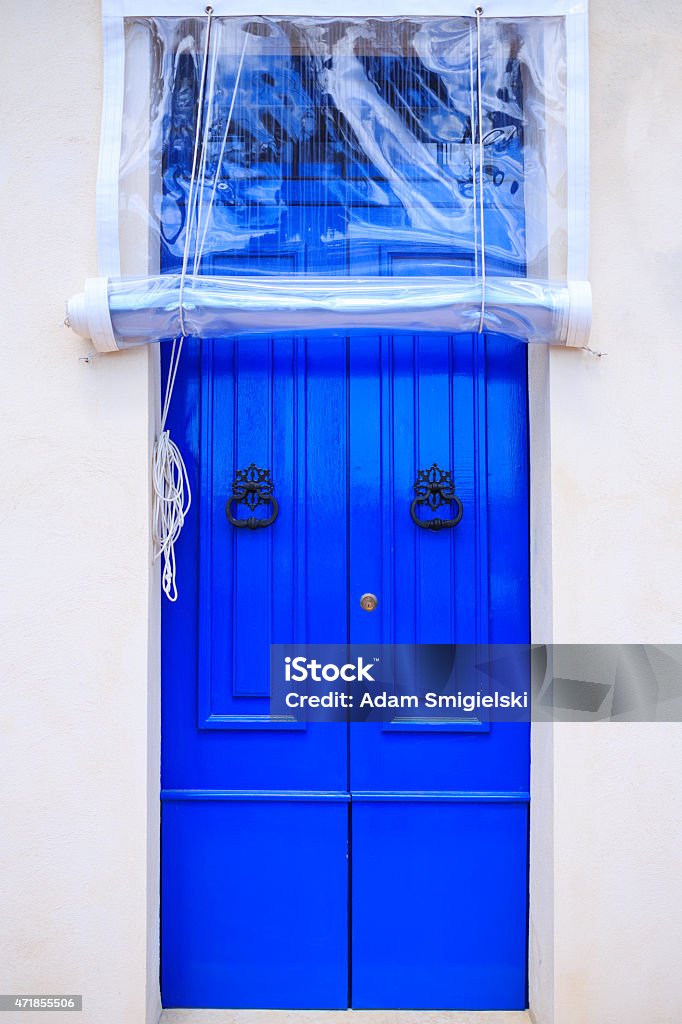 doors of Malta colorful closed doors in Marsaxlokk, Malta 2015 Stock Photo