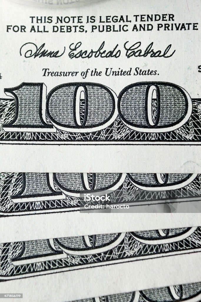 1 Сто ДОЛЛАР, детали - Стоковые фото 1 доллар - Бумажные деньги США роялти-фри
