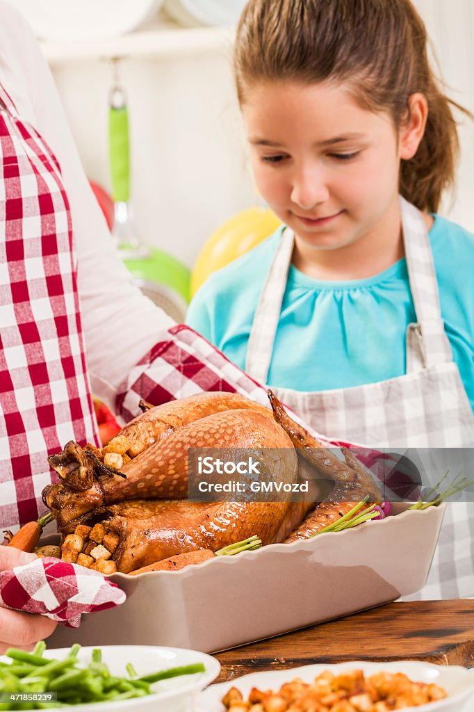 Tradicional Assado Thanksgiving férias Turquia para - Royalty-free 8-9 Anos Foto de stock
