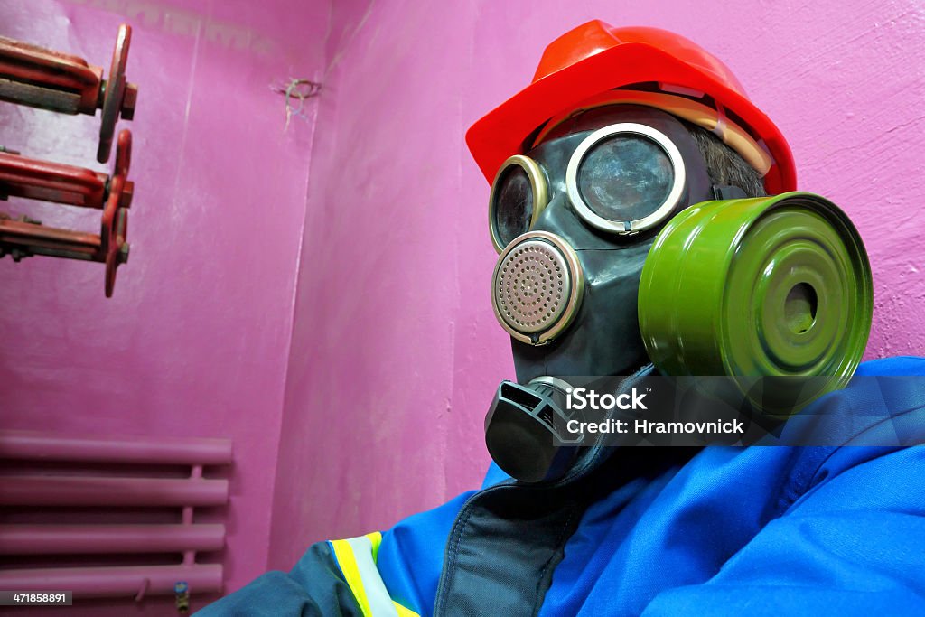 Arbeiter der Chemiefabrik - Lizenzfrei Anzug Stock-Foto