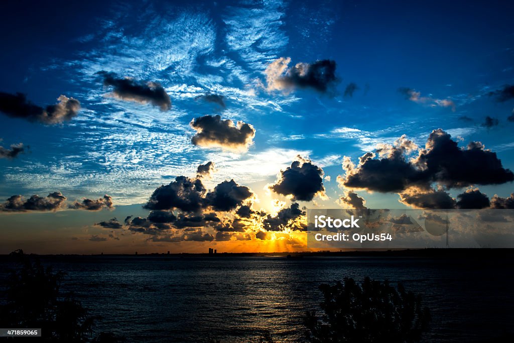 Puesta de sol y MAR - Foto de stock de Aire libre libre de derechos