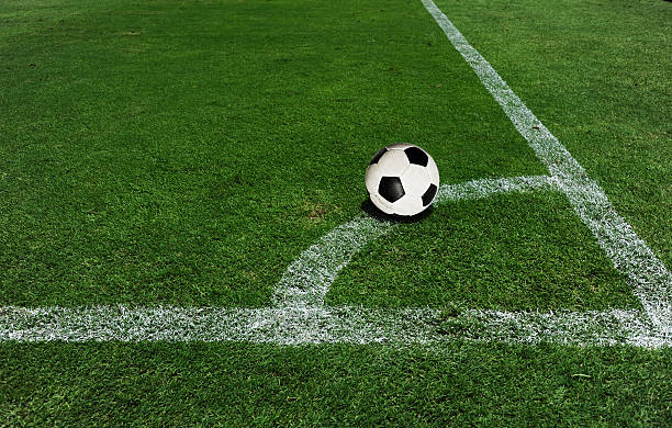 istock Soccer ball on the field 471859335