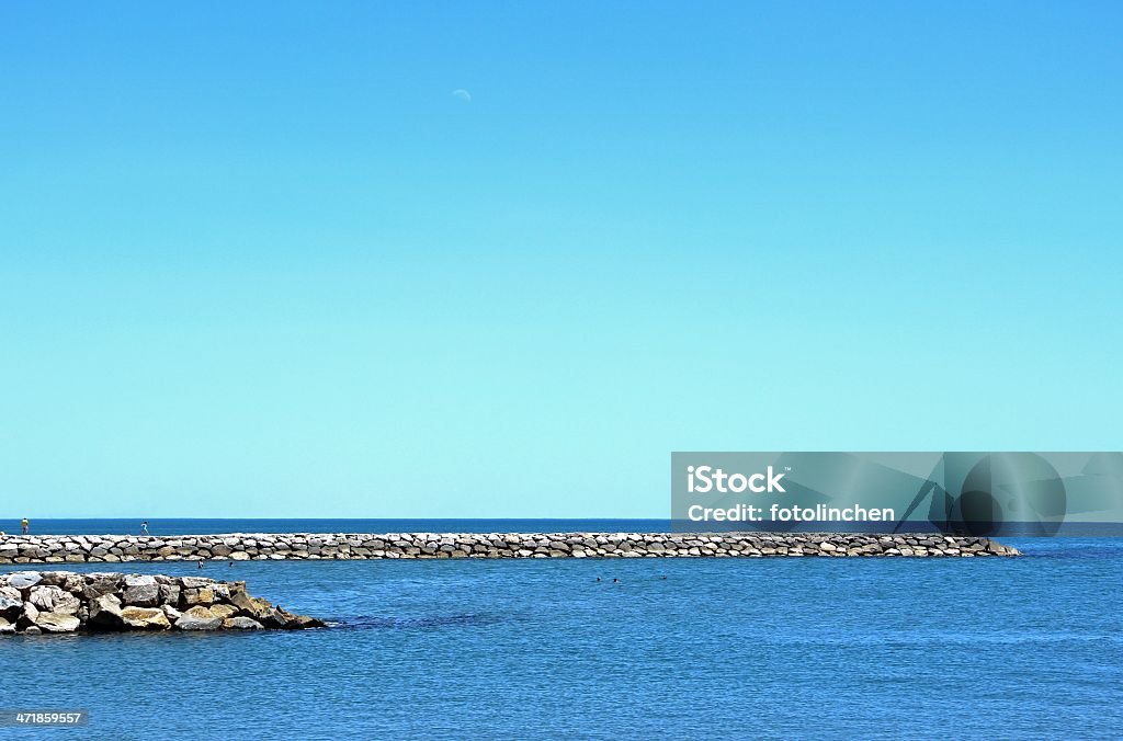 Beach Saintes-Maries-de-la-mer, Frankreich - Lizenzfrei Fels Stock-Foto