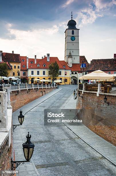 Foto de Centro De Sibiu Transilvânia e mais fotos de stock de Anglo-saxão - Anglo-saxão, Arquitetura, Centro da cidade