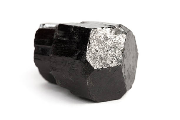 istock Black tourmaline crystal 471860727