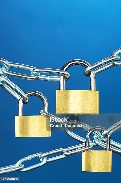 Forte Sistemas De Segurança - Fotografias de stock e mais imagens de Confiança - Confiança, Azul, Cadeado