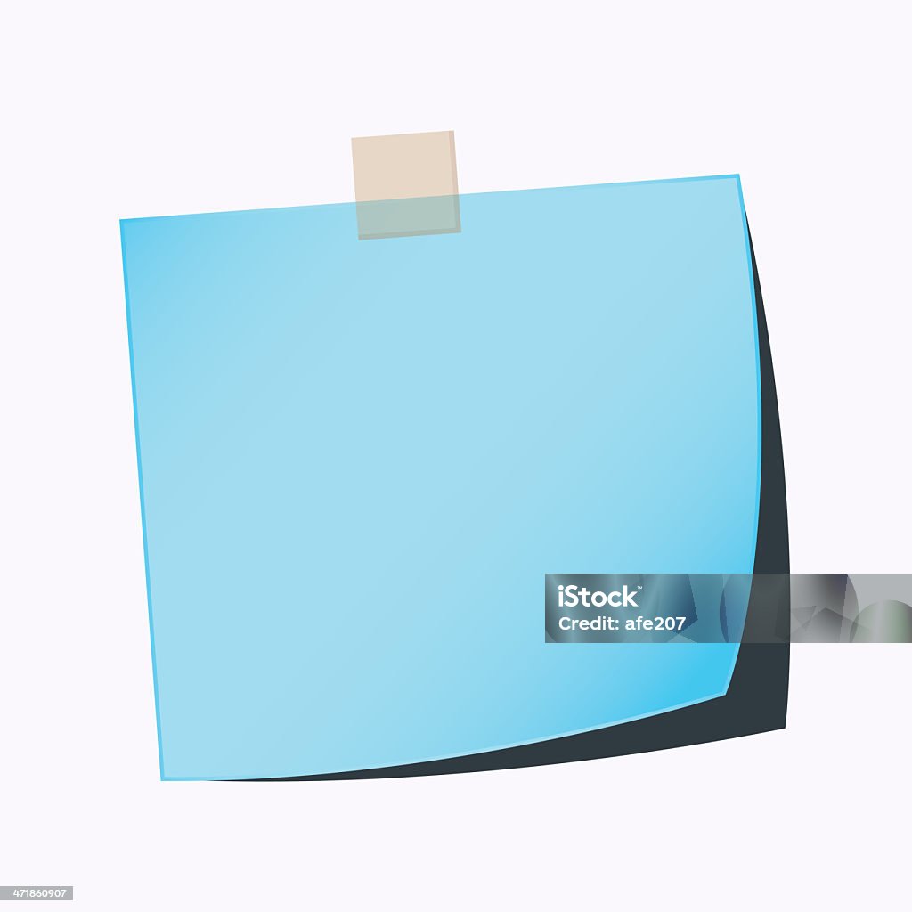 Note Image Blue Color Paper Note Light Blue Color Stock Illustration - Download Image Now ...