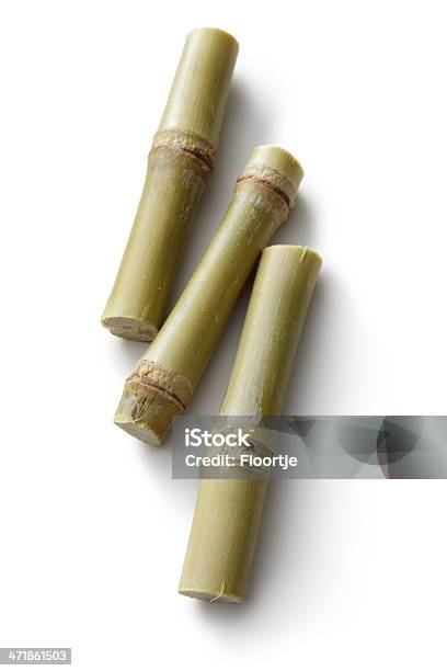 Zutaten Sugar Cane Stockfoto und mehr Bilder von Zuckerrohr - Zuckerrohr, Rohrzucker, Weißer Hintergrund