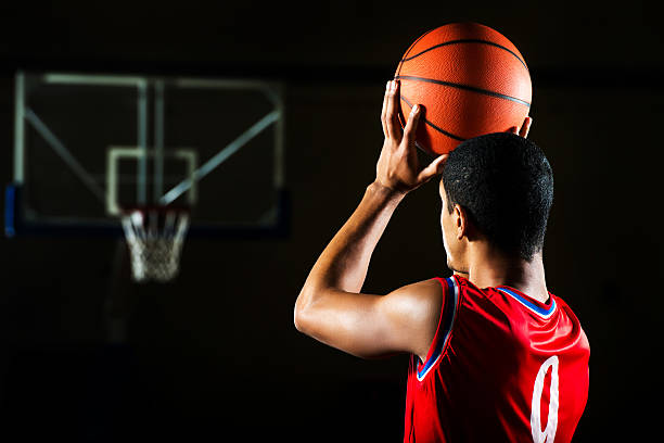 istock Man shooting at the hoop. 471861509