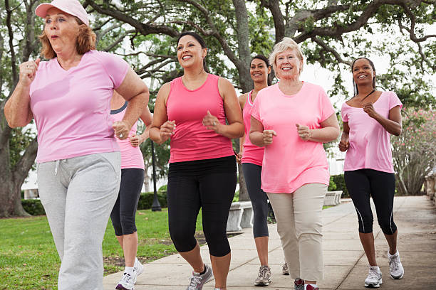 유방암 워크 - breast cancer walk 뉴스 사진 이미지