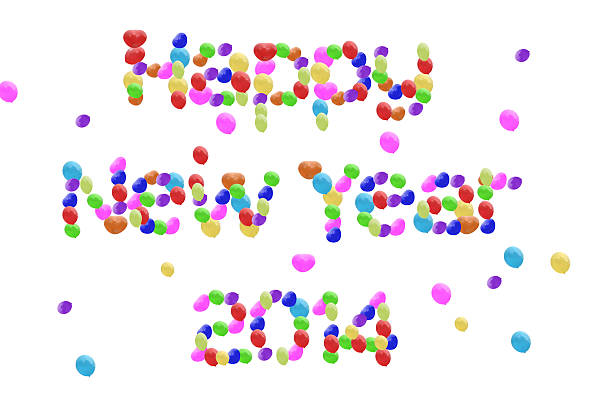 istock happy new year 2014 balloons isolation 471862003
