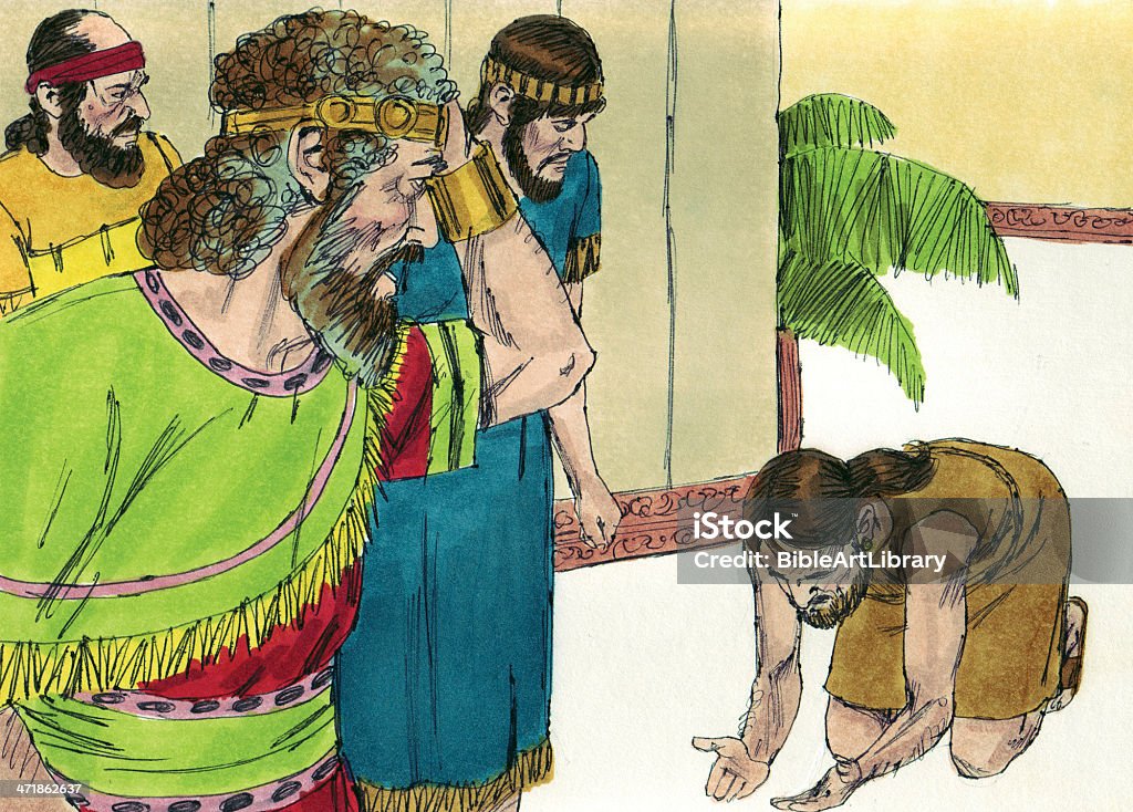 David aprende de Absalom de fallo - Foto de stock de Antiguo Testamento libre de derechos