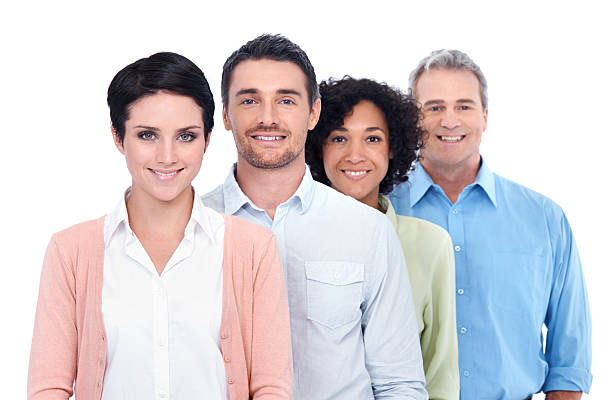 istock Four smiling business partners 471862943