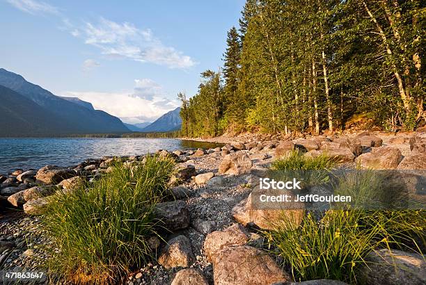 Wieczór W Lake Mcdonald - zdjęcia stockowe i więcej obrazów Natchnienie - Natchnienie, Stan Montana, Ameryka Północna