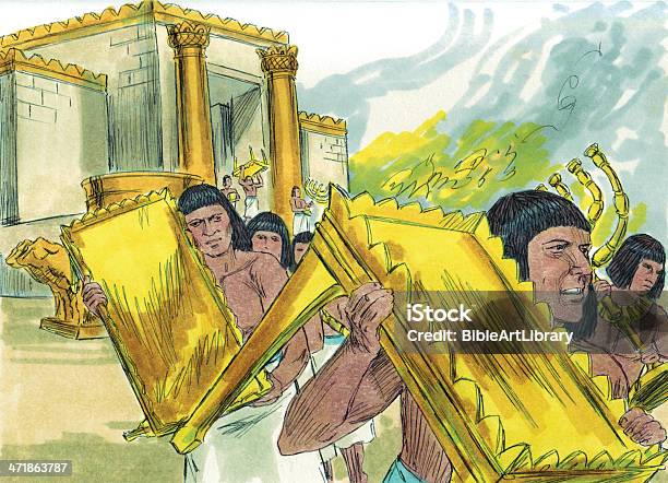 Egípcios Pilhagem Templo - Fotografias de stock e mais imagens de Bíblia - Bíblia, David - Figura bíblica, Horizontal