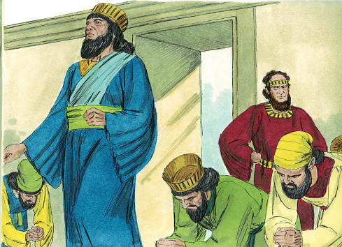 When the Israelites demanded a king and would not be convinced otherwise, God named Saul as their first king. Saul disobeyed God. He did not last long as king. His time as king was filled with anger, jealousy, and disobedience on the part of Saul. He was especially jealous of David and tried to kill him.  Saul and his sons were eventually executed by the Philistines. 