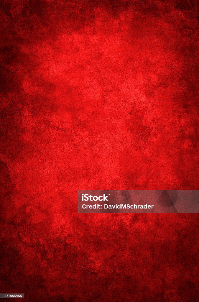 Red Grunge Vignette A red grunge paper background with a dark vignette.  Image displays a distinct grain texture at 100 percent. Red Stock Photo