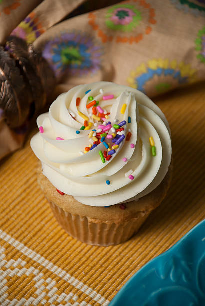 Cupcake with sprinkles
