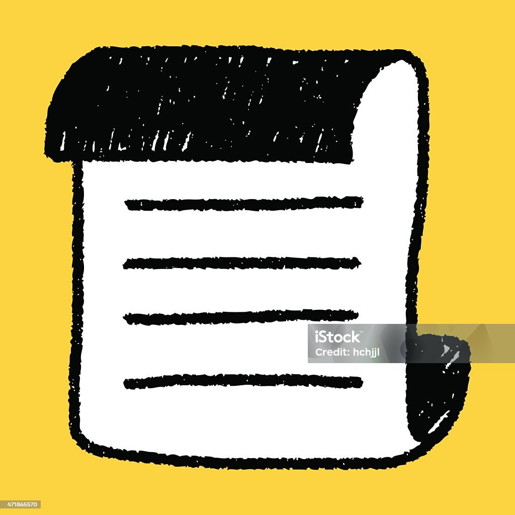 Note Drawing Note Doodle Drawing Stock Illustration - Download Image Now - 2015 ...