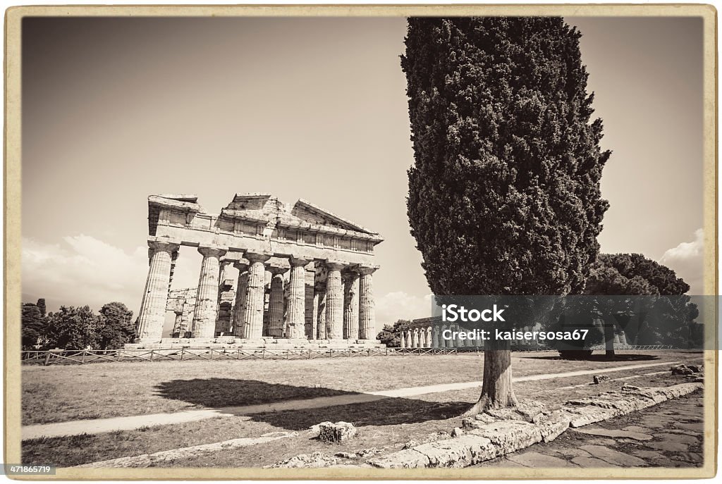 Paestum, Temple de Neptune - Photo de Antique libre de droits