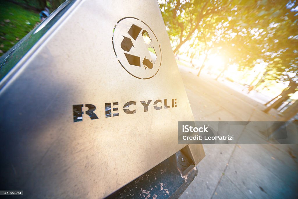 Recyceln Müll bin - Lizenzfrei Behälter Stock-Foto