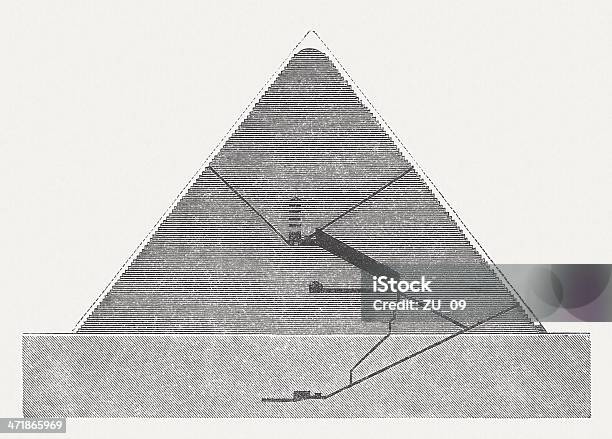 피라미드형 Of Cheops 이집트에 대한 스톡 벡터 아트 및 기타 이미지 - 이집트, 이집트 문화, 건축