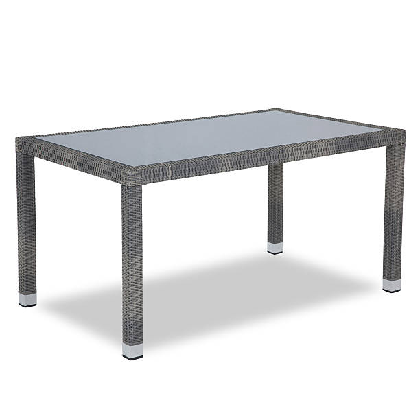 istock Patio Aluminium Dining Table With Stone Top 471866371