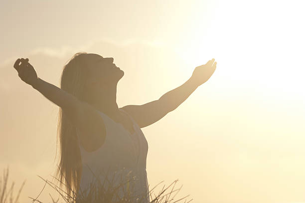 Happiness, bliss and freedom concept