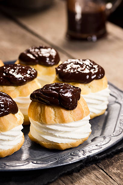 istock Chocolate Covered Profiteroles or Creampuffs 471866617