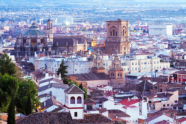 istock Top view of  Granada in twilight 471866618