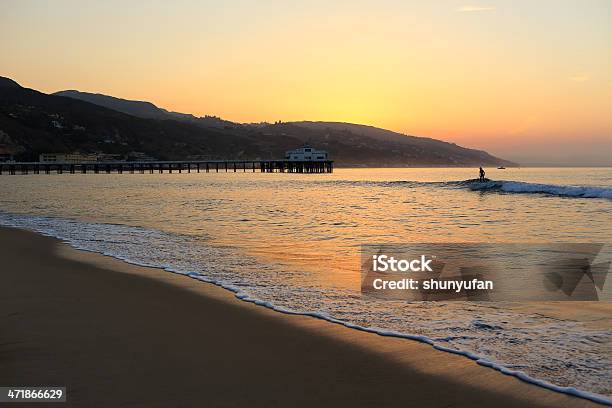 Malibu Muelle Sunrise Foto de stock y más banco de imágenes de Condado de Los Ángeles - Condado de Los Ángeles, Parque público, Aire libre