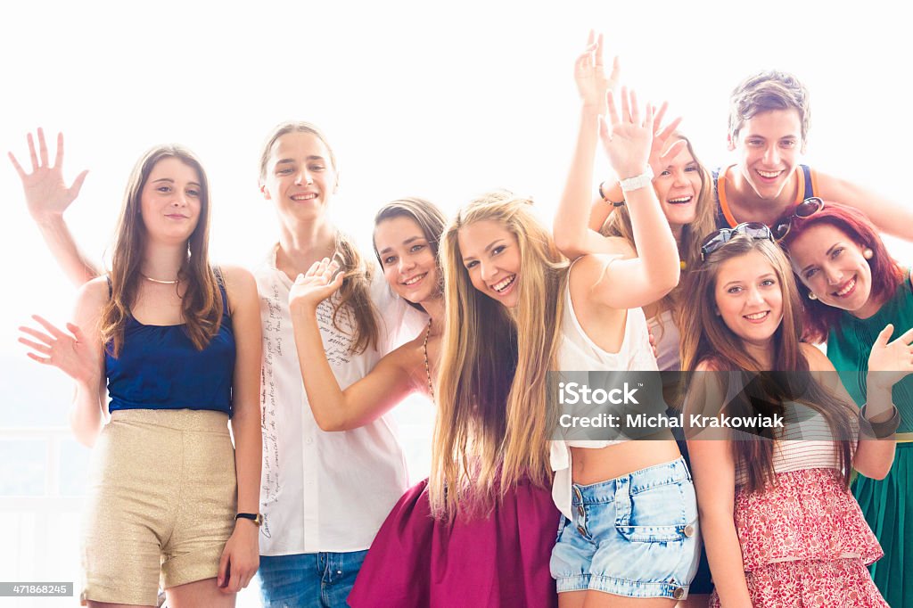 Glückliche junge Menschen - Lizenzfrei Menschengruppe Stock-Foto