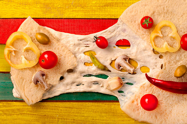 istock Pizza On A Wooden Background 471868973
