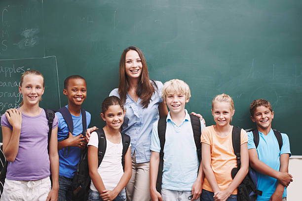 istock Happy classroom full of eager minds 471869705