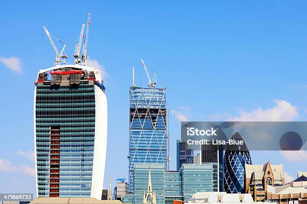 Skyline Di Londra - Fotografie stock e altre immagini di Acciaio - Acciaio, Affari, Affari finanza e industria