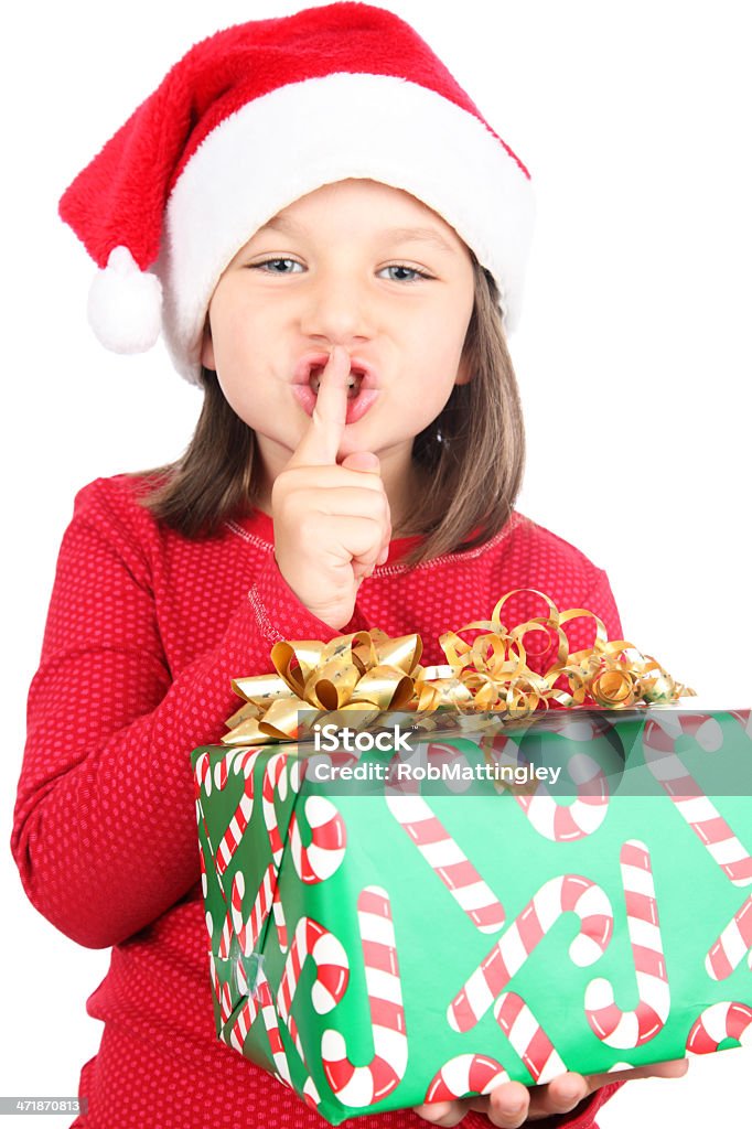 Pai Natal secreto - Royalty-free 6-7 Anos Foto de stock