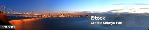 San Francisco Skyline Super Panorama Stock Photo - Download Image Now - Urban Skyline, Sunrise - Dawn, Golden Gate Bridge