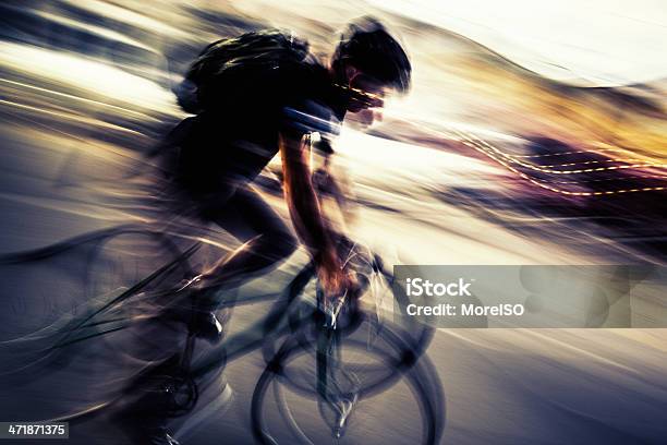 The Cyclist Stock Photo - Download Image Now - Cycling, New York City, New York State