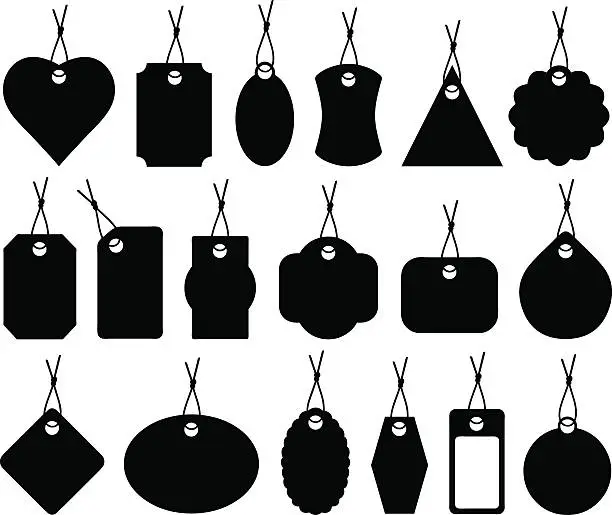 Vector illustration of Price tags