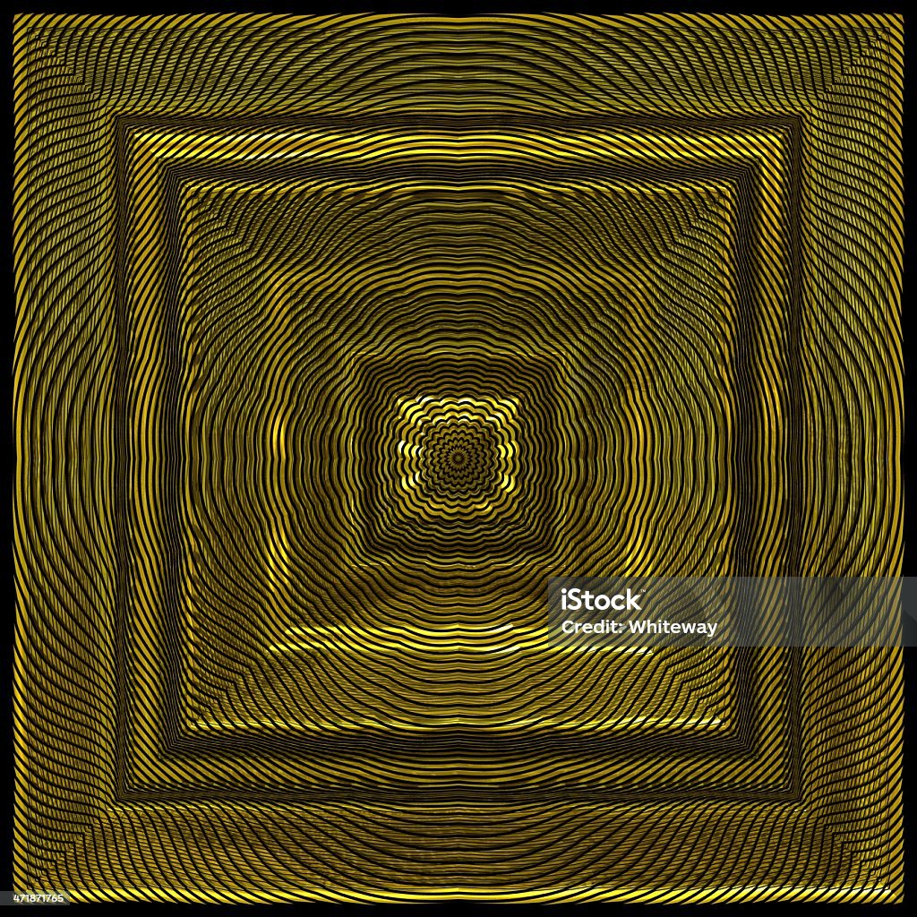 Square Messing-Einrichtung 3D render - Lizenzfrei Abstrakt Stock-Foto