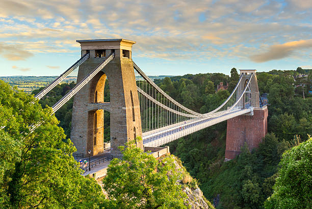 Clifton Suspension Bridge, Bristol, England stock photo